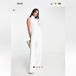 Halter Neck Wide Leg Jumpsuit